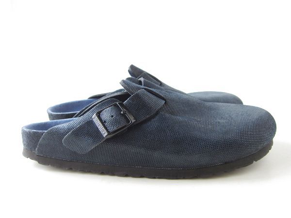 ビルケンシュトック ボストン サンダル 紺系 25周年モデル 41 26.5cm ラメ系ネイビー メンズ 靴 D134-33-0007XV