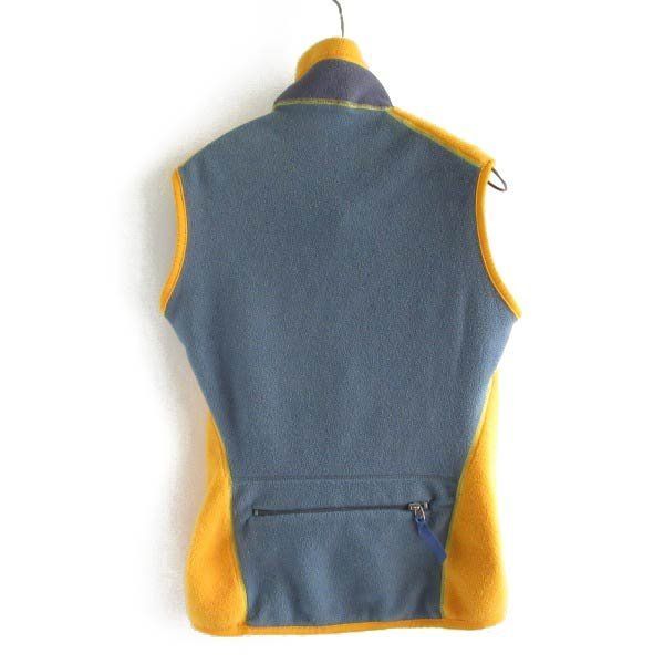 1997年製 patagonia フライヤー フリース ベスト レディースS マンゴー系 PEF パタゴニア アメリカ製 ビンテージ D 150-05-0011 ZV