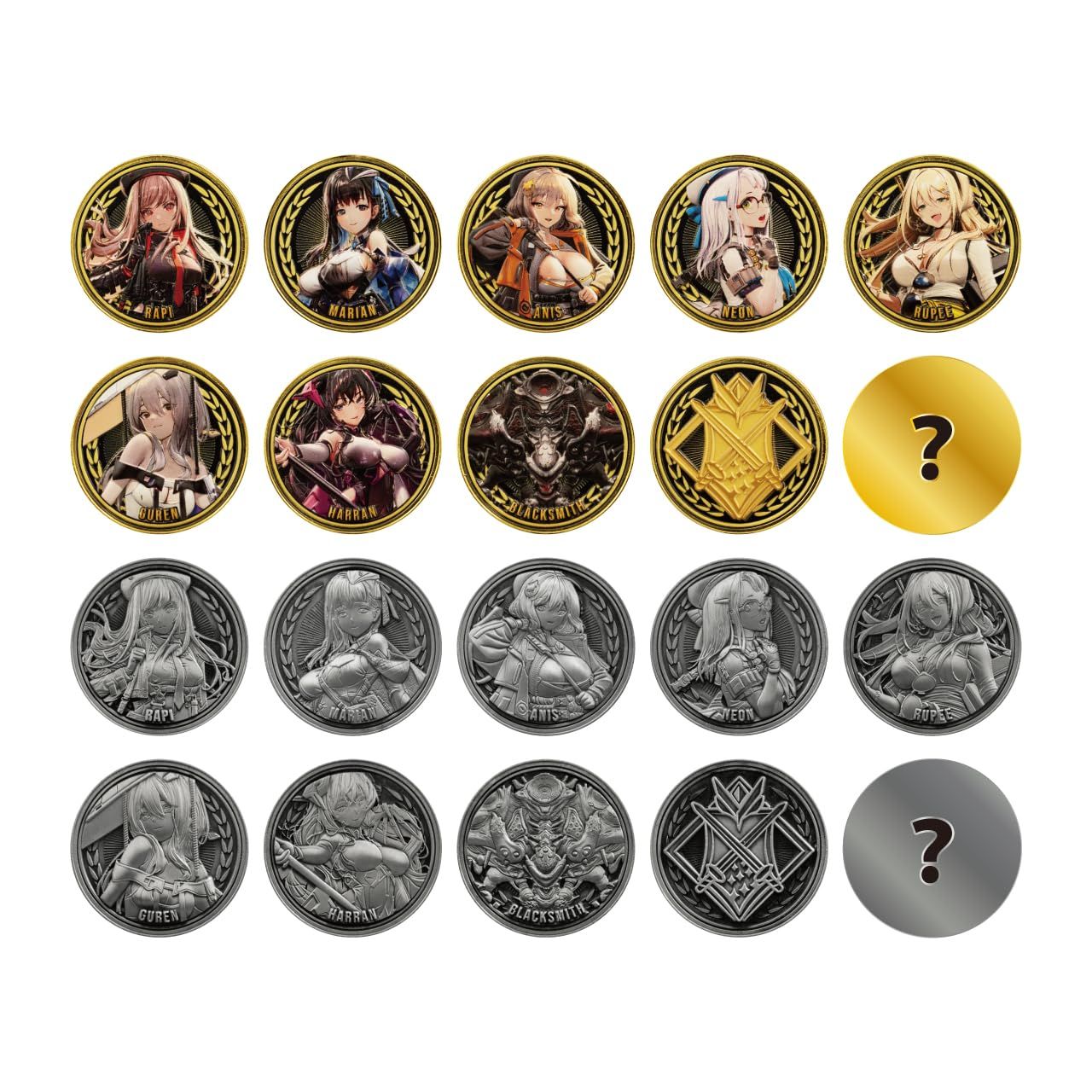 アルジャーノンプロダクト 勝利の女神 NIKKE メダル Vol.1 1BOX 約直径42mm 亜鉛合金製