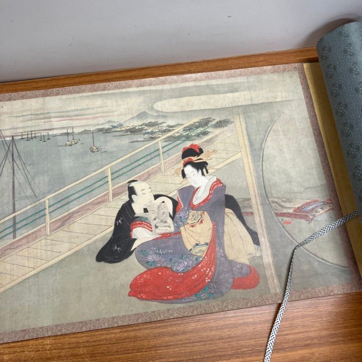 △01)【1点限り!】秘蔵浮世絵集成 鳥文斎栄之・春情四季画巻/限定1145