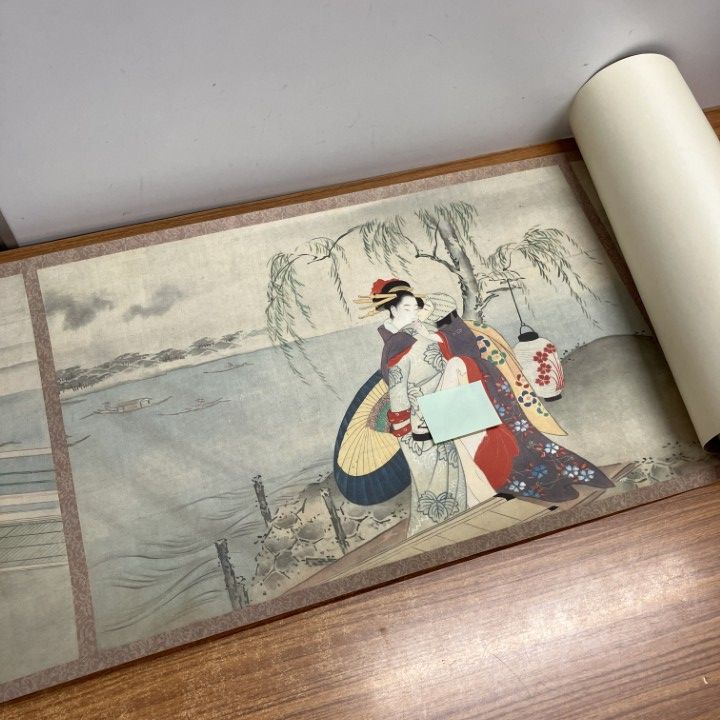 △01)【1点限り!】秘蔵浮世絵集成 鳥文斎栄之・春情四季画巻/限定1145