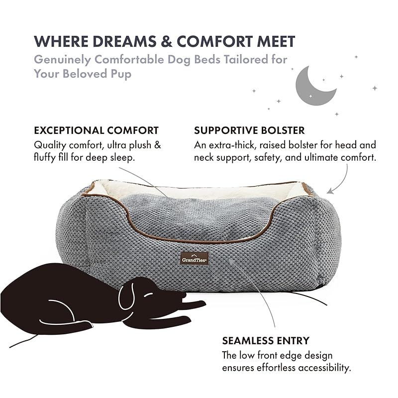 在庫 GrandTies グランタイズ ペットベッド カドラー グレー S