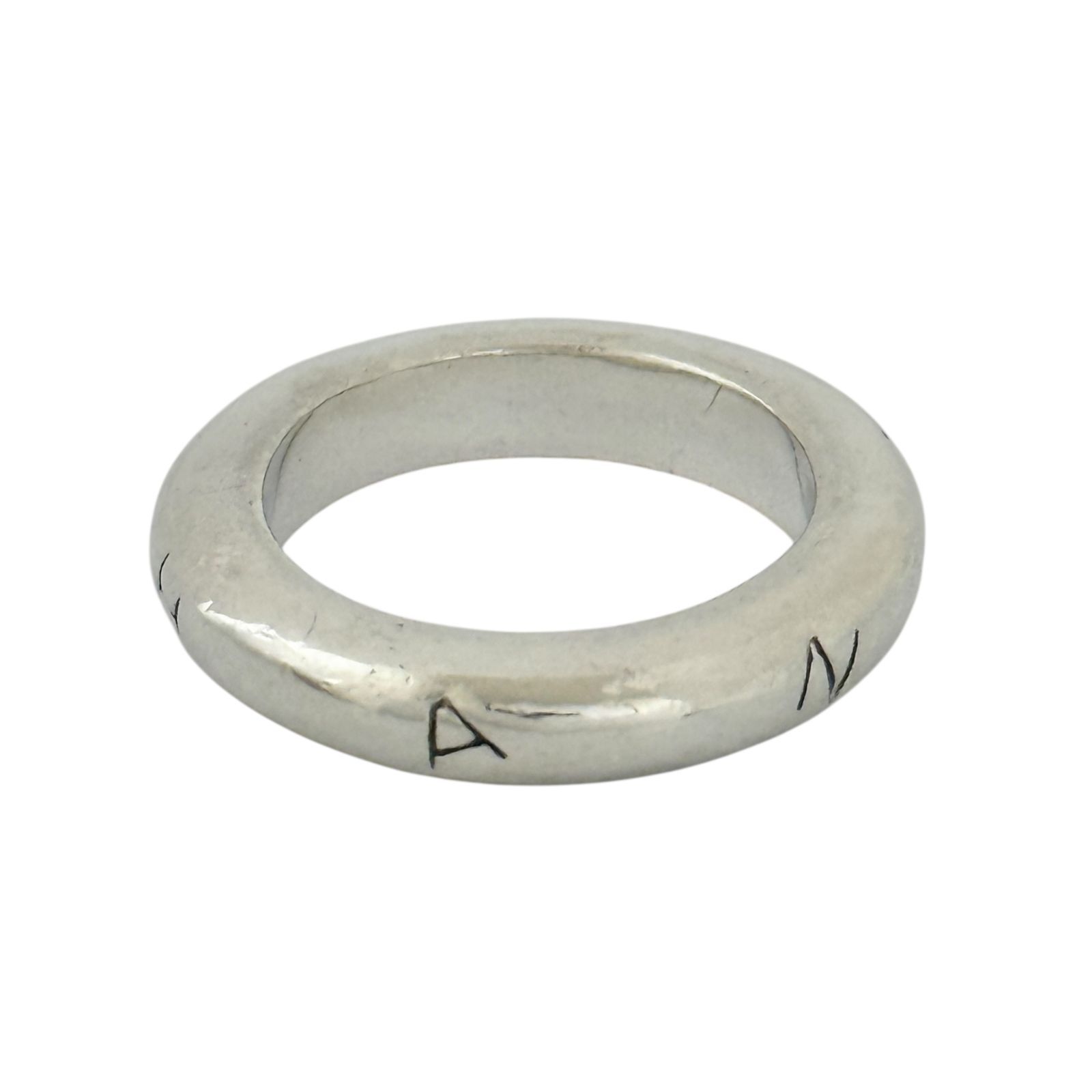 シャネル レディース バンド リング 13号 シルバー925 ヴィンテージ 指輪