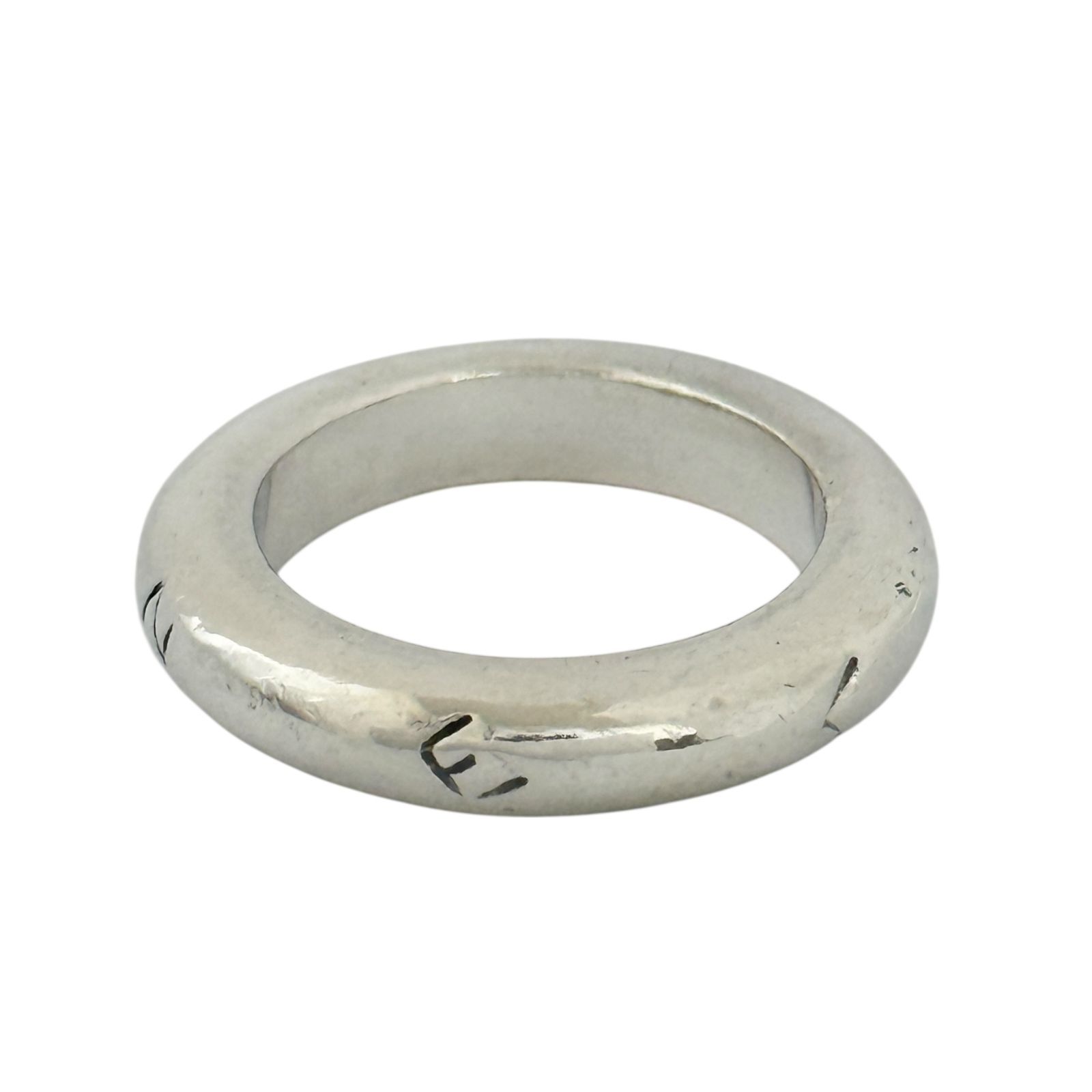 シャネル レディース バンド リング 13号 シルバー925 ヴィンテージ 指輪