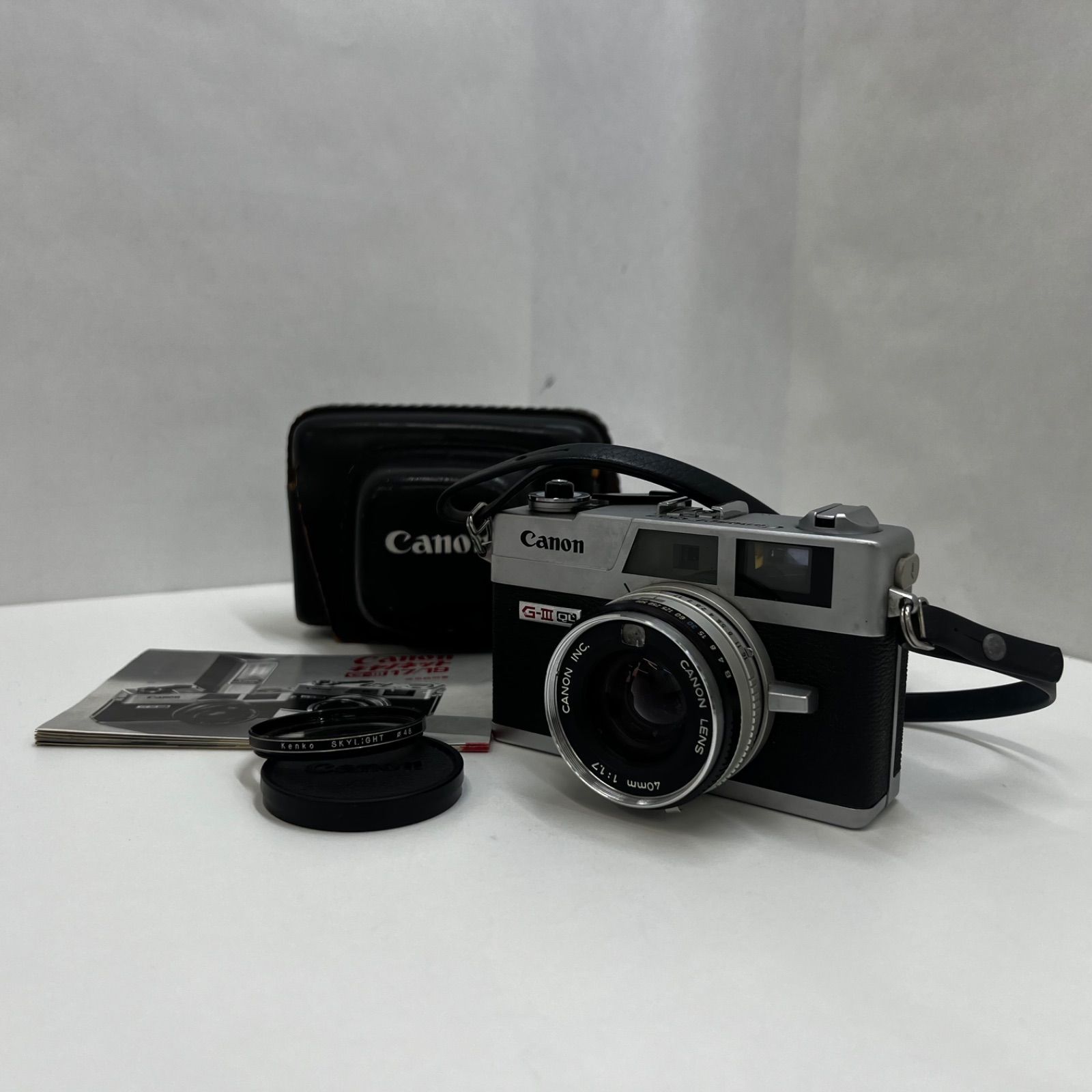 00968 Canon G-III QL Canonet QL17 CANON LENS 40mm F1.7 キャノン