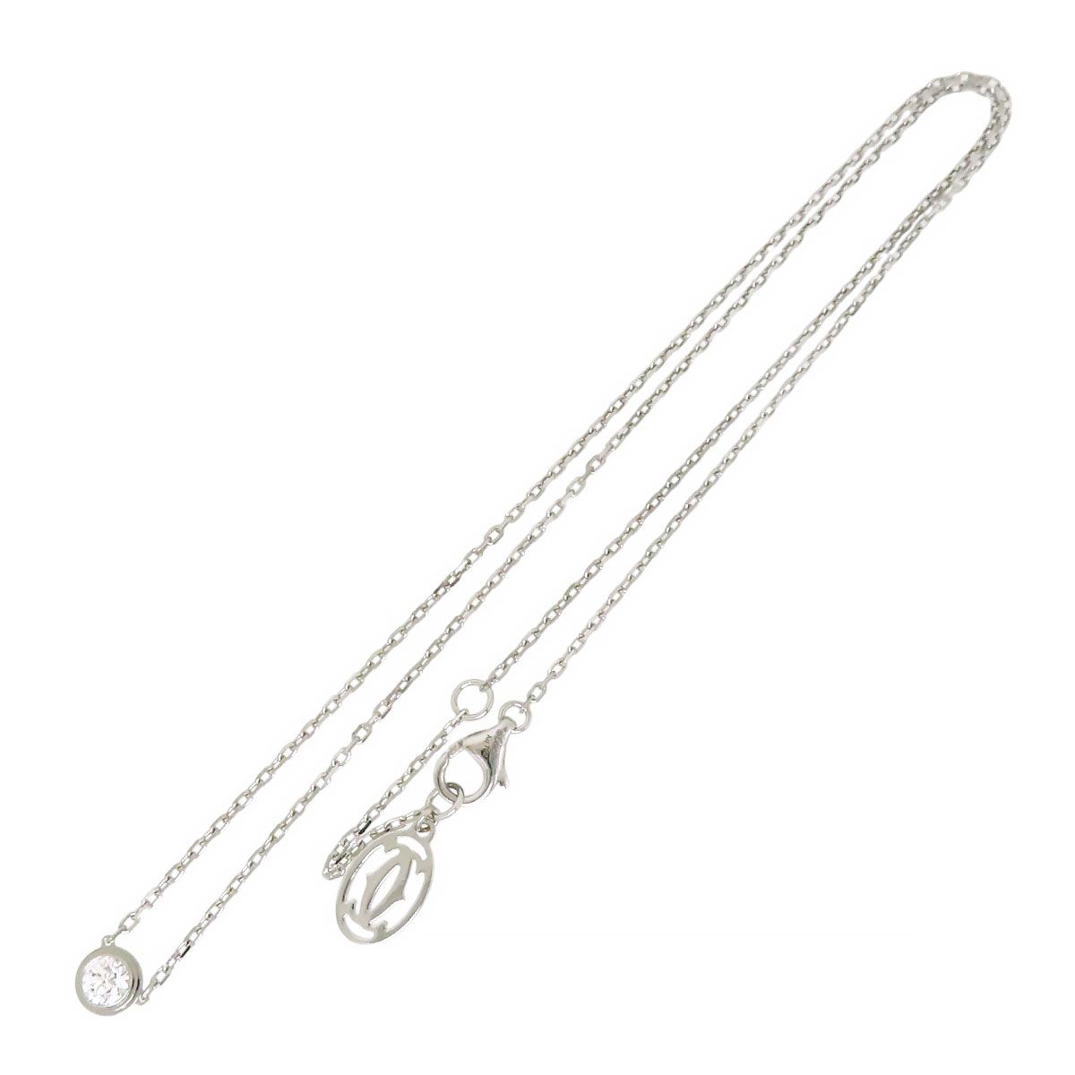  カルティエ ディアマン レジェ ネックレス LM Au 750 K 18 WG レディース CARTIER ジュエリー ネックレス アクセサリー