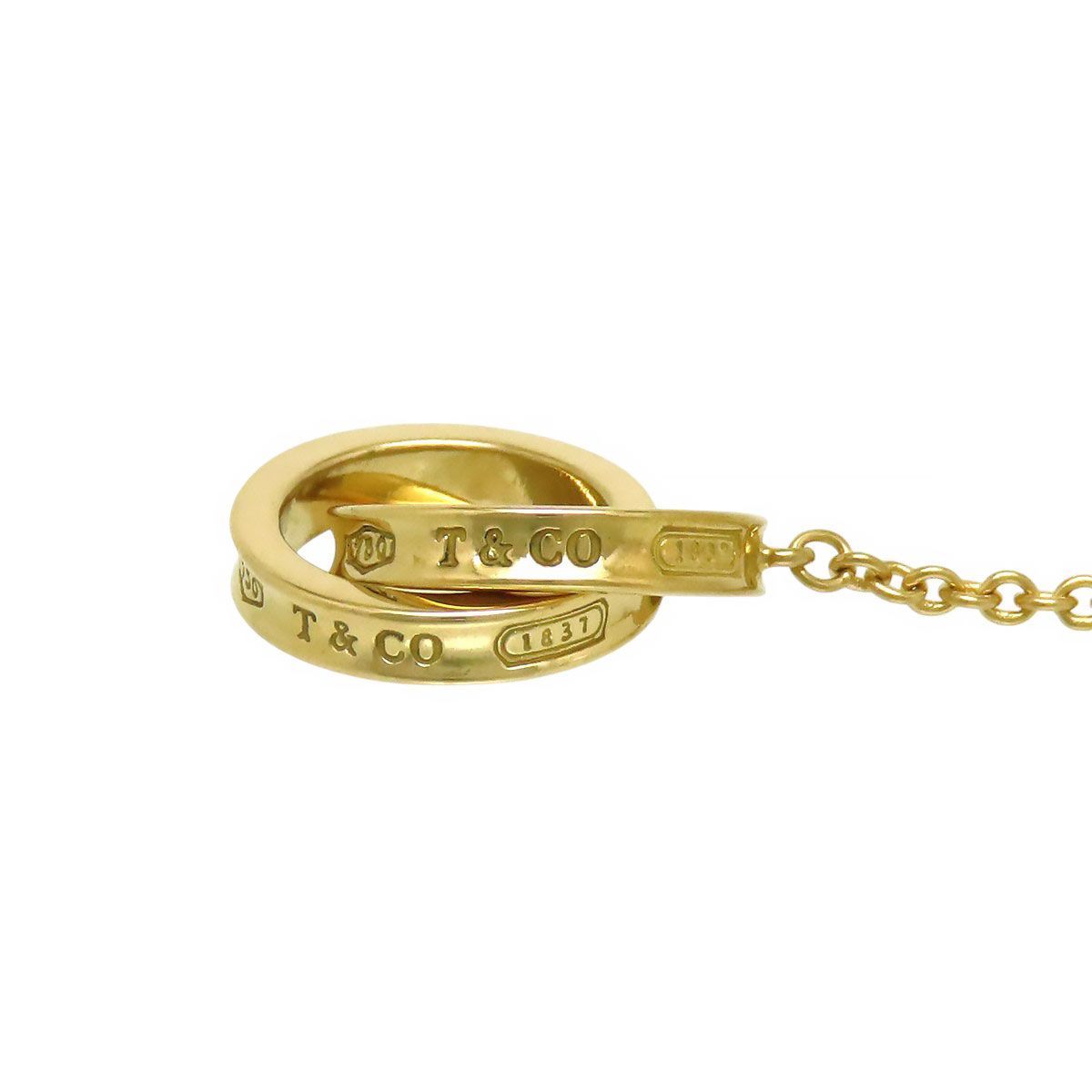 ティファニー インターロッキングサークル ラリアット ネックレス 750 K 18 YG レディース TIFFANY-Co. ジュエリー