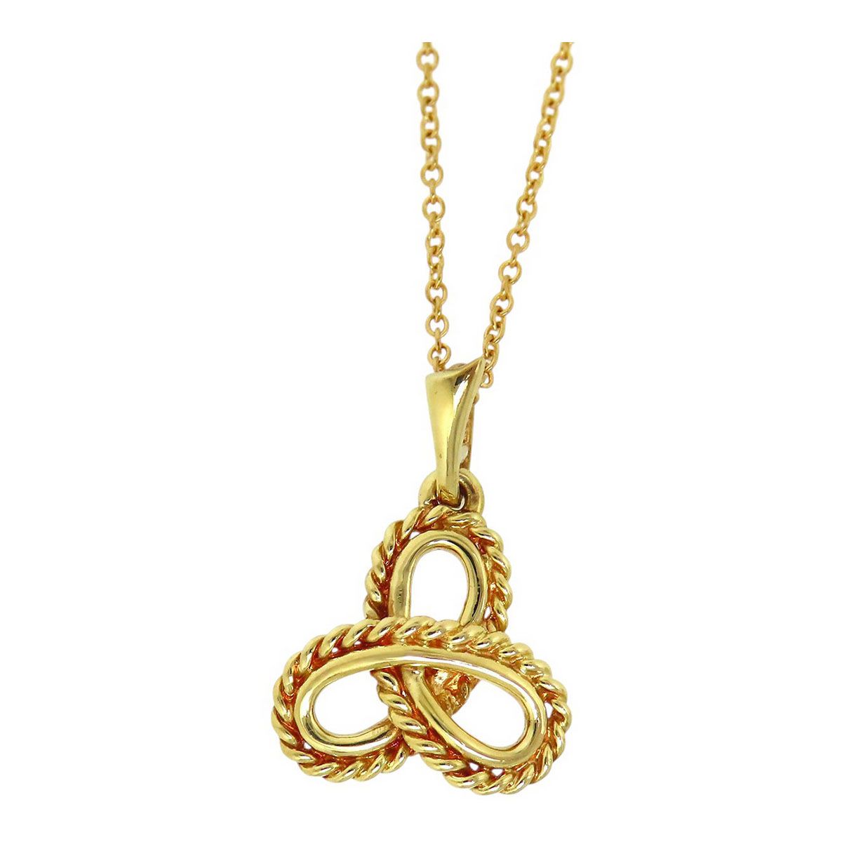 ティファニー トリニティ ノット ネックレス 750 K18YG レディース TIFFANY-Co. ジュエリー