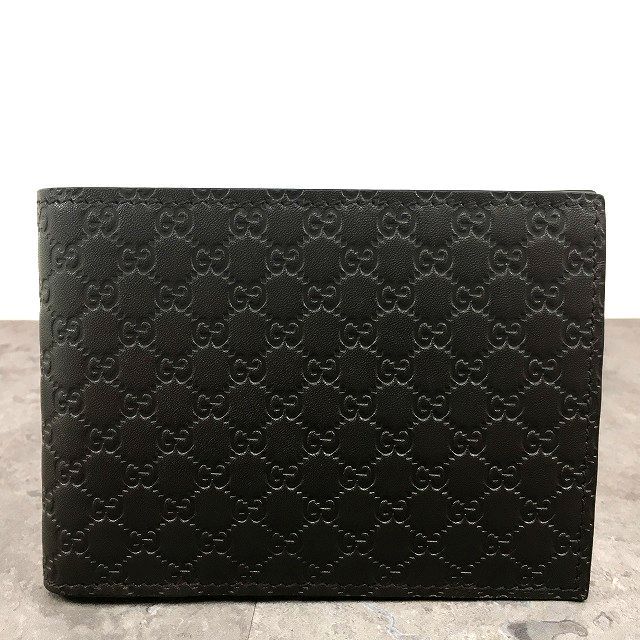146 み GUCCI 二つ折り財布 292534 マイクログッチシマ き