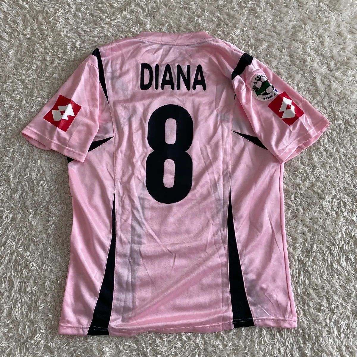 美品！パレルモ Aimo DIANA アイモ・ステファノ・ディアーナ ユニフォーム 06-07ホーム　LOTTO製　サイズXL