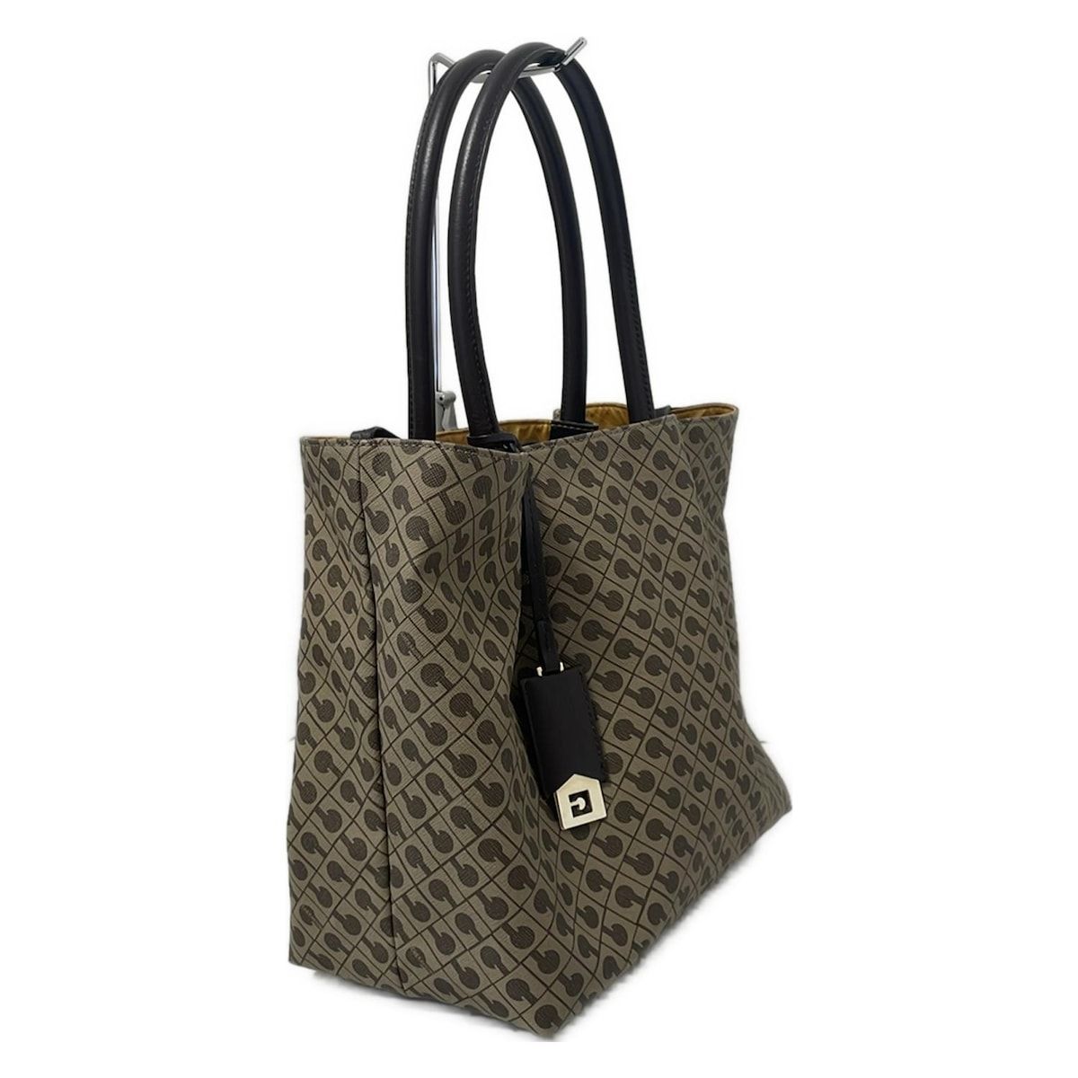 GHERARDINI ゲラルディーニ トートバッグ - グレーベージュ×ベージュ×ダークブラウン レザー