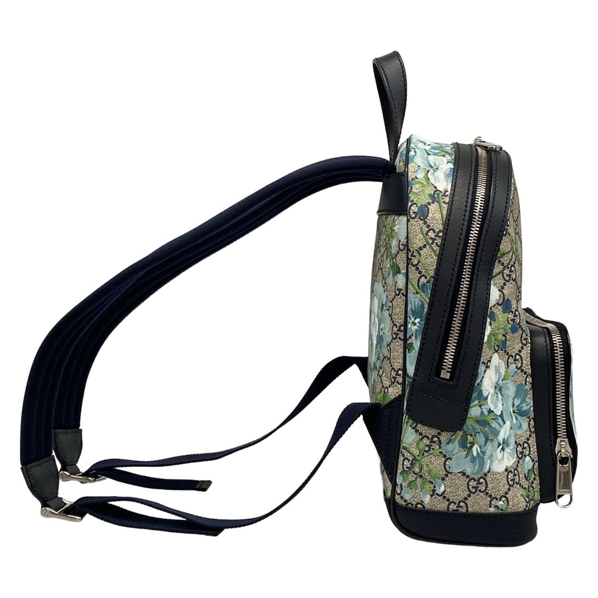 GUCCI グッチ リュックサック GGブルームス 546327 ベージュ×ネイビー×マルチ レザー