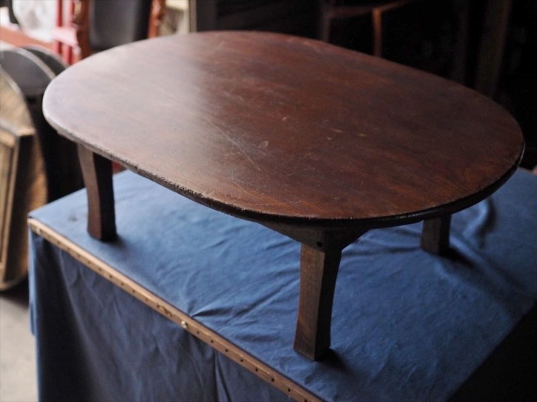 昭和レトロ折畳ちゃぶ台 ローテーブル 昭和前期 古録展 品番F 4521