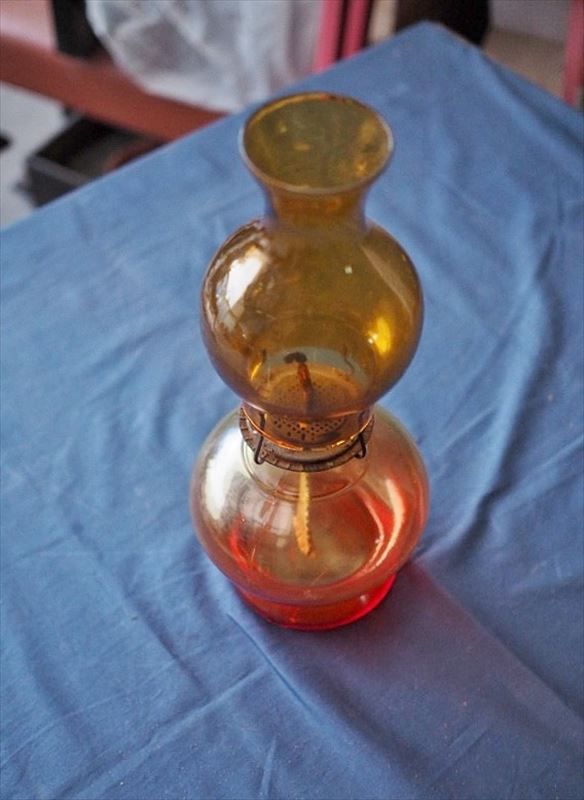 レトロなオイルランプ ディスプレィ 昭和前期 古録展 品番H 17222