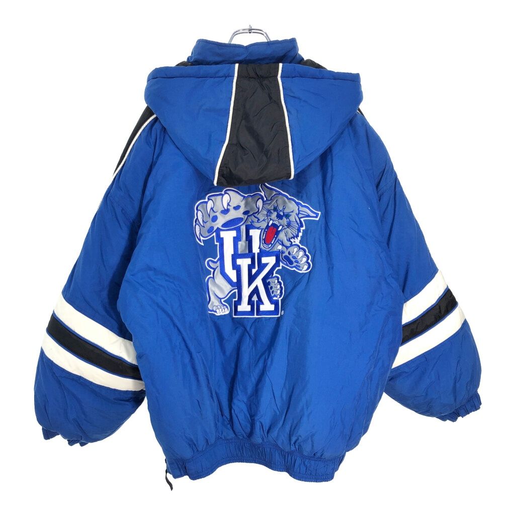 STARTER スターター ケンタッキー ワイルドキャッツ ハーフジップ スタジアムジャケット アメフト カレッジ メンズ XL 古着 V8129