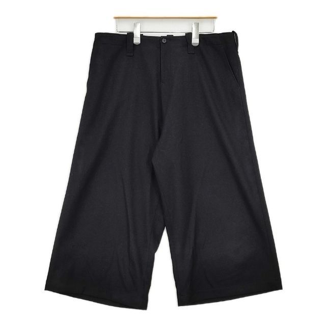 Y s YO-P17-104 ウール ワイド クロップドパンツ ブラック レディース ワイズ Yohji 5-1030T∞