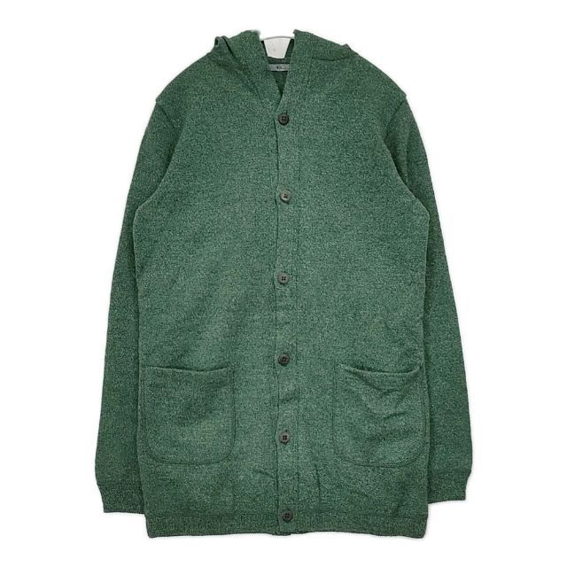 45R 45rpm 撚り杢ラム天竺フードカーディガン ウール カーディガン グリーン レディース フォーティーファイブアールピーエム 5-1030T∞
