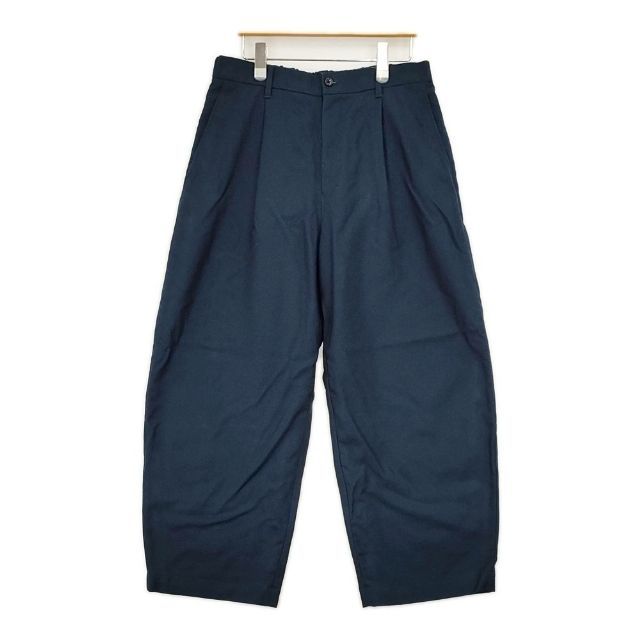 Graphpaper Hard Flannel Wide Tapered Trousers 定価44000円 GM233-40084 パンツ 23AW ブルーグリーン メンズ グラフペーパー 5-1030T∞