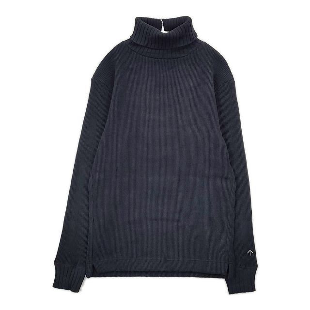 Nigel Cabourn TURTLE NECK WAFFLE 定価22000円 サイズ46 カットソー 24AW ネイビー メンズ ナイジェルケーボン 5-1030T∞