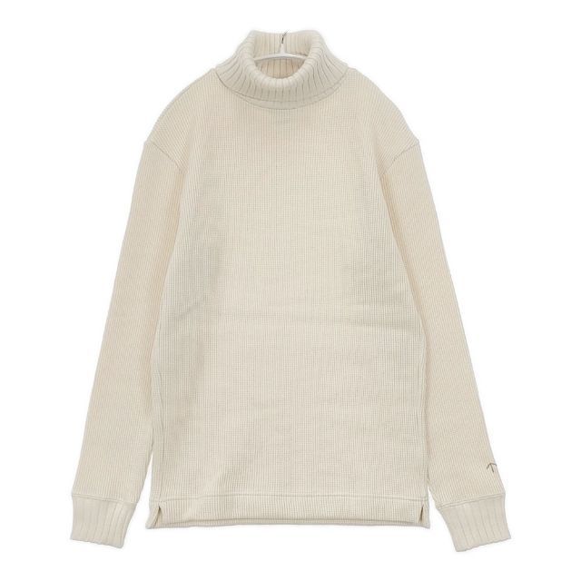 Nigel Cabourn TURTLE NECK WAFFLE-Ivory 定価22000円 サイズ46 カットソー 24AW アイボリー メンズ ナイジェルケーボン 5-1030T∞
