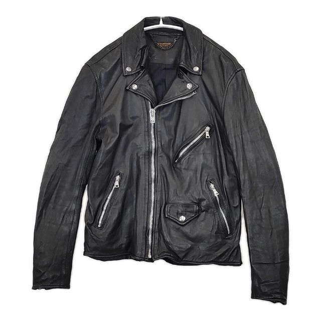 A VONTADE レザー ロードマスター ダブル 牛革 ライダースジャケット ブラック メンズ アボンタージ 5-1030T∞