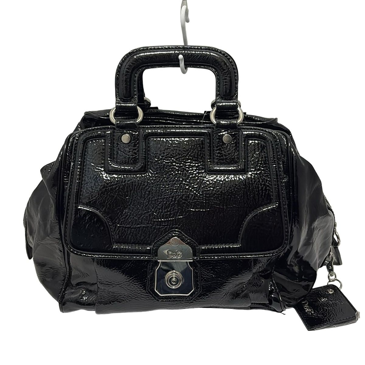 D-G ディーアンドジー ハンドバッグ - 黒 レザー