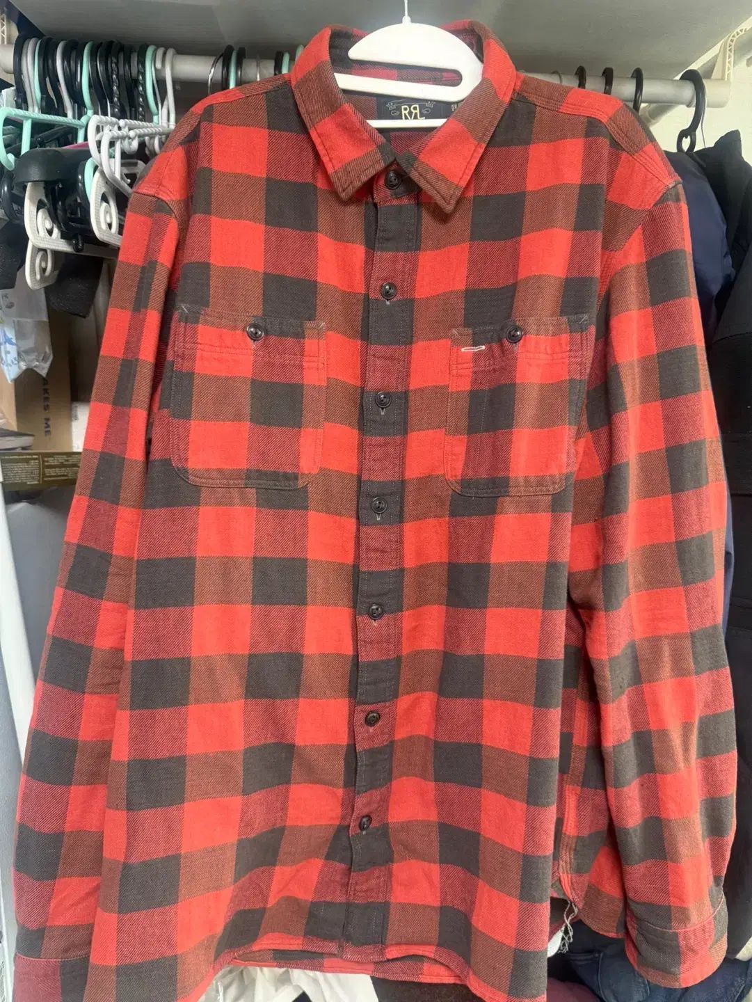 L RRL プラッドツイルワークシャツ バッファロー