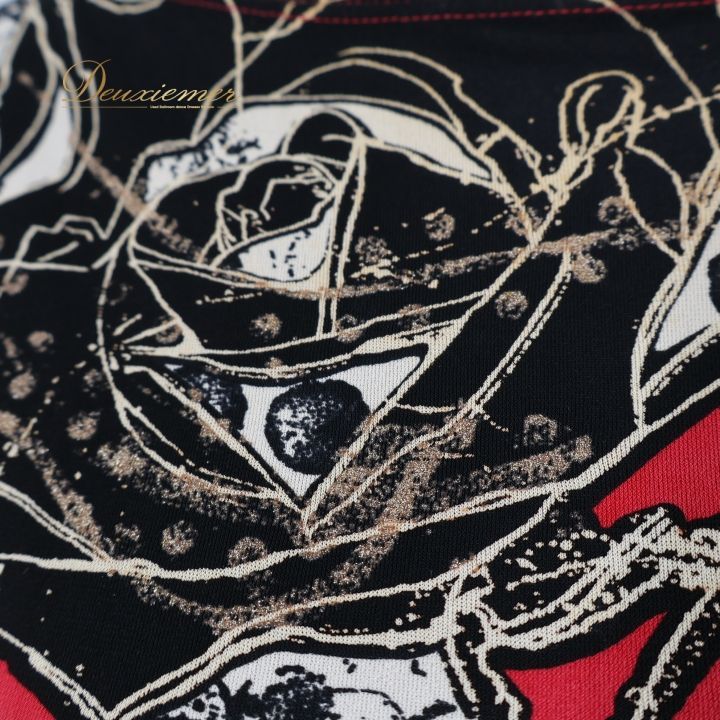 社交ダンス】チャコット Dance ブラック地花柄 セットアップ 社交