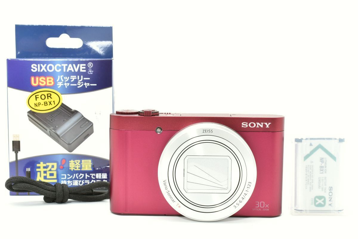 | SONY Cyber-shot DSC-WX500 光学30倍ズーム 1820万画素 レッド デジタルカメラ|Y040