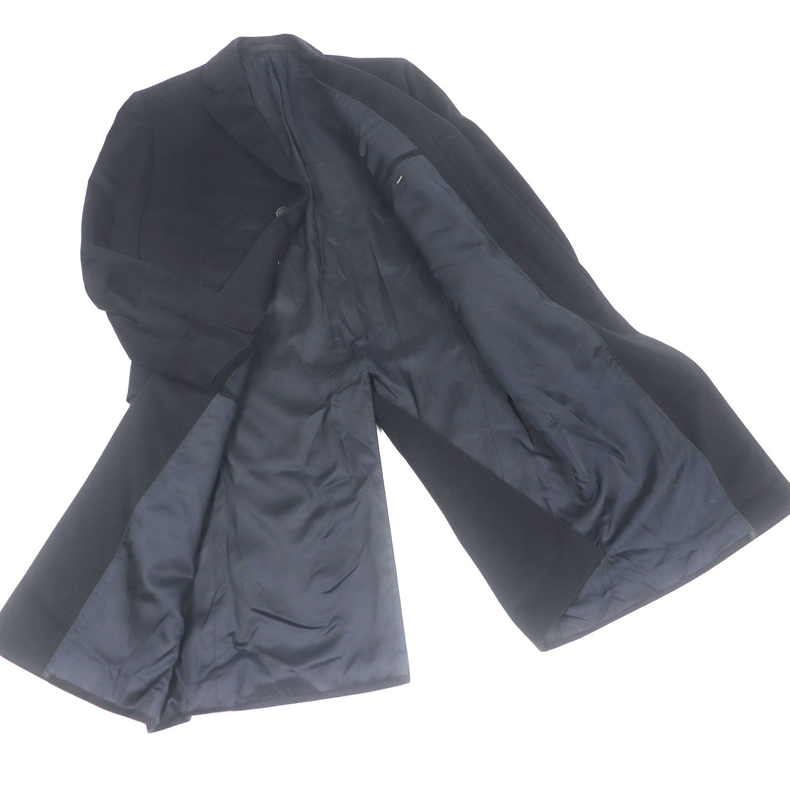 美品□Dunhill ダンヒル カシミヤ100％ フライフロント チェスター