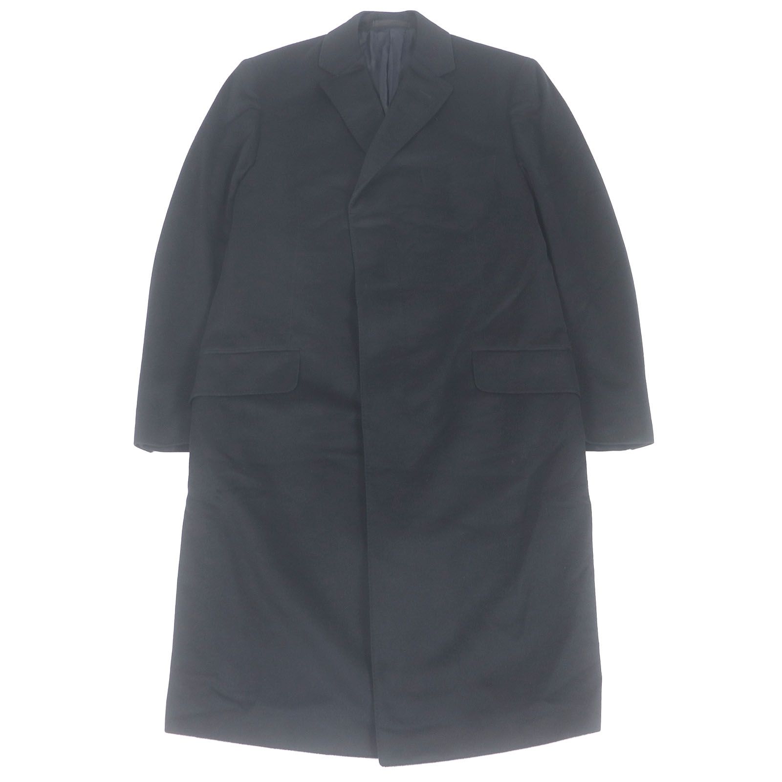 美品□Dunhill ダンヒル カシミヤ100％ フライフロント チェスター