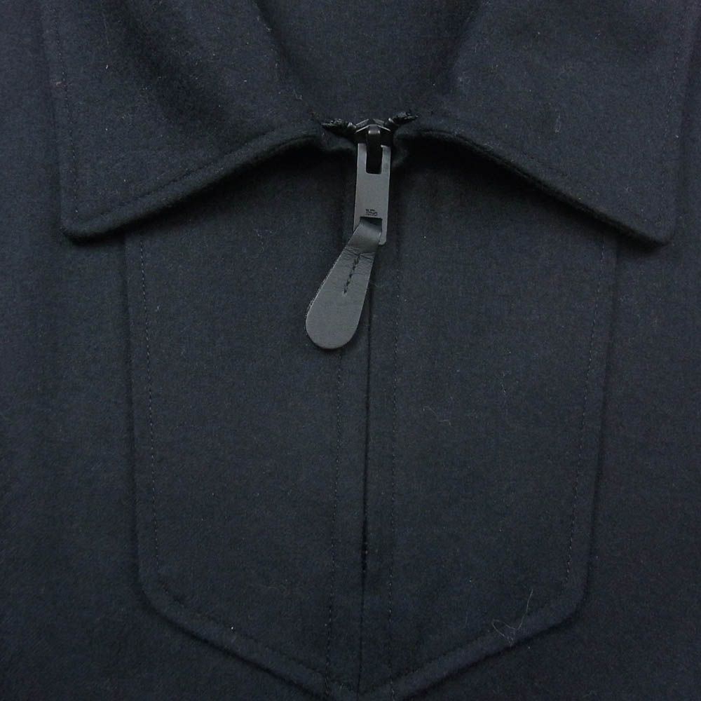 THE RERACS ザリラクス 24 AW FW REBL 439 J HALF ZIP SHIRT ハーフジップ ウール プルオーバー シャツ ブラック系 48 結婚式対応 男性向け