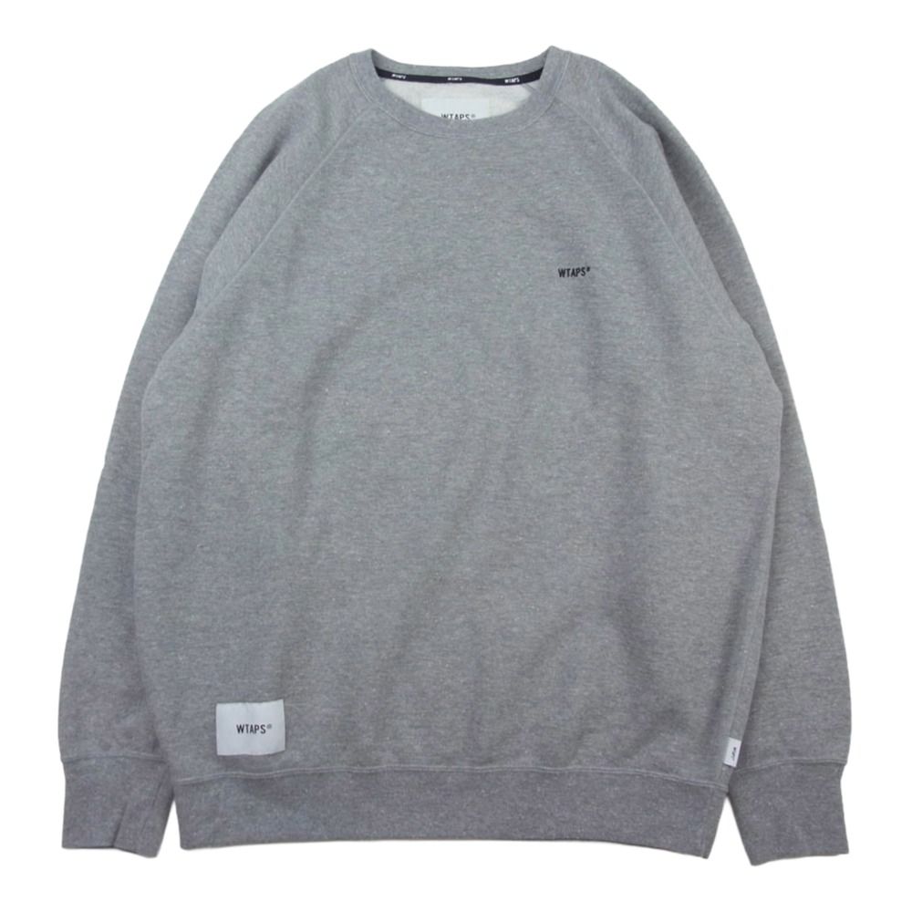 WTAPS ダブルタップス 242ATDT-CSM25 SWEATER CTPL ASH GRAY クルー