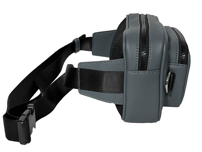 【人気正規店】 アルマーニ エクスチェンジ クロスボディーバッグ ARMANI EXCHANGE 952522 4R818 44984 AXロゴ入り グリーングレー系 トリプルジッパーポケット ベルトバッグ ウエストポーチ ヒップバッグ クロスボディーバッグ