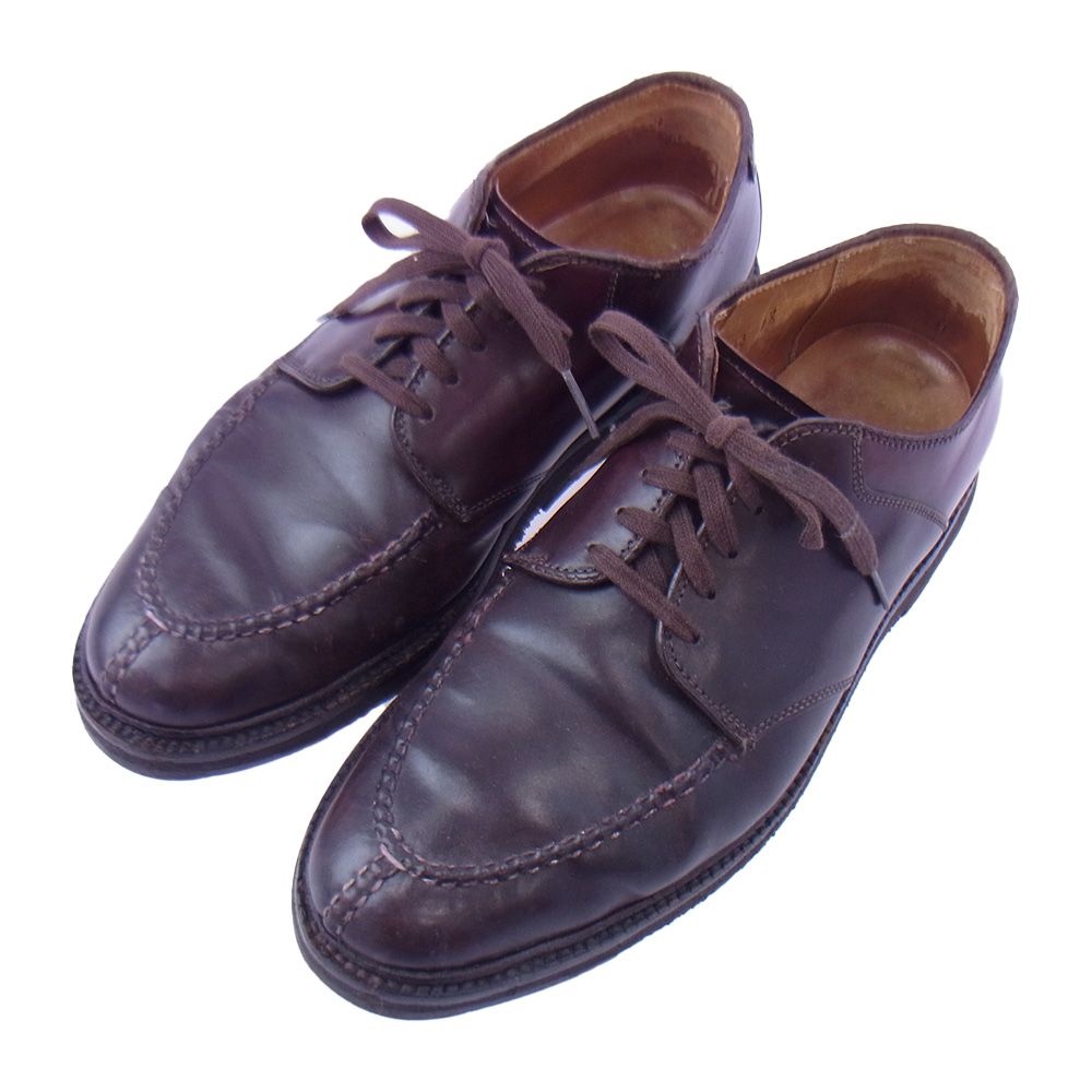 ALDEN オールデン 99289 Uチップ レザー タンカー サドル コードバン シューズ ブラウン系 7.5