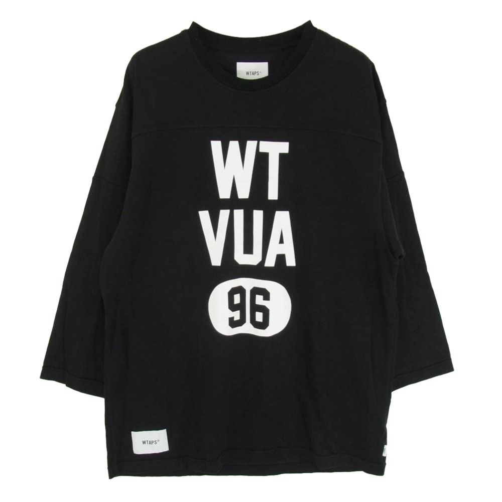 WTAPS ダブルタップス 24SS 241ATDT-CSM18 QB LS RACO ERA フットボール 長袖 カットソー Tシャツ ブラック系 X02