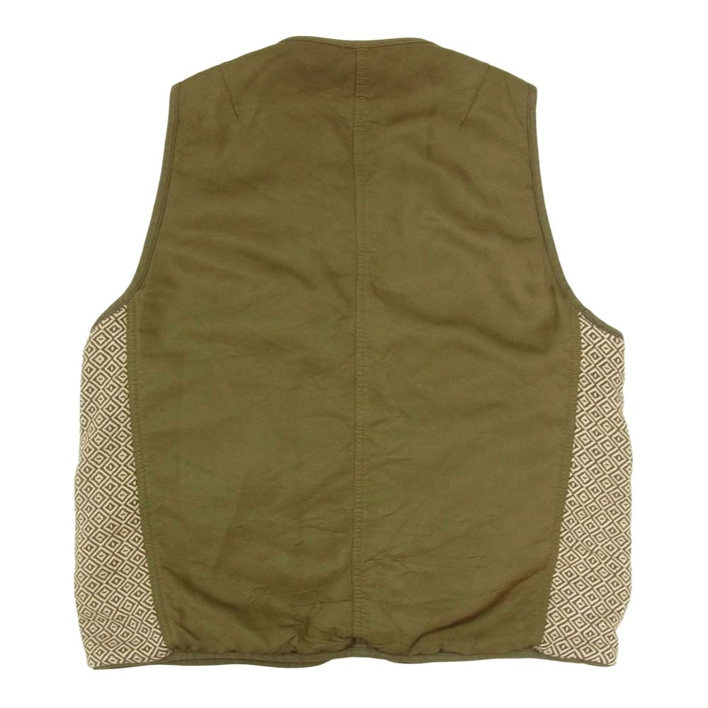 VISVIM ビズビム 19SS 0119105013023 IRIS LINER VEST 泥染め 加工 アイリス ライナー ベスト カーキ系 3
