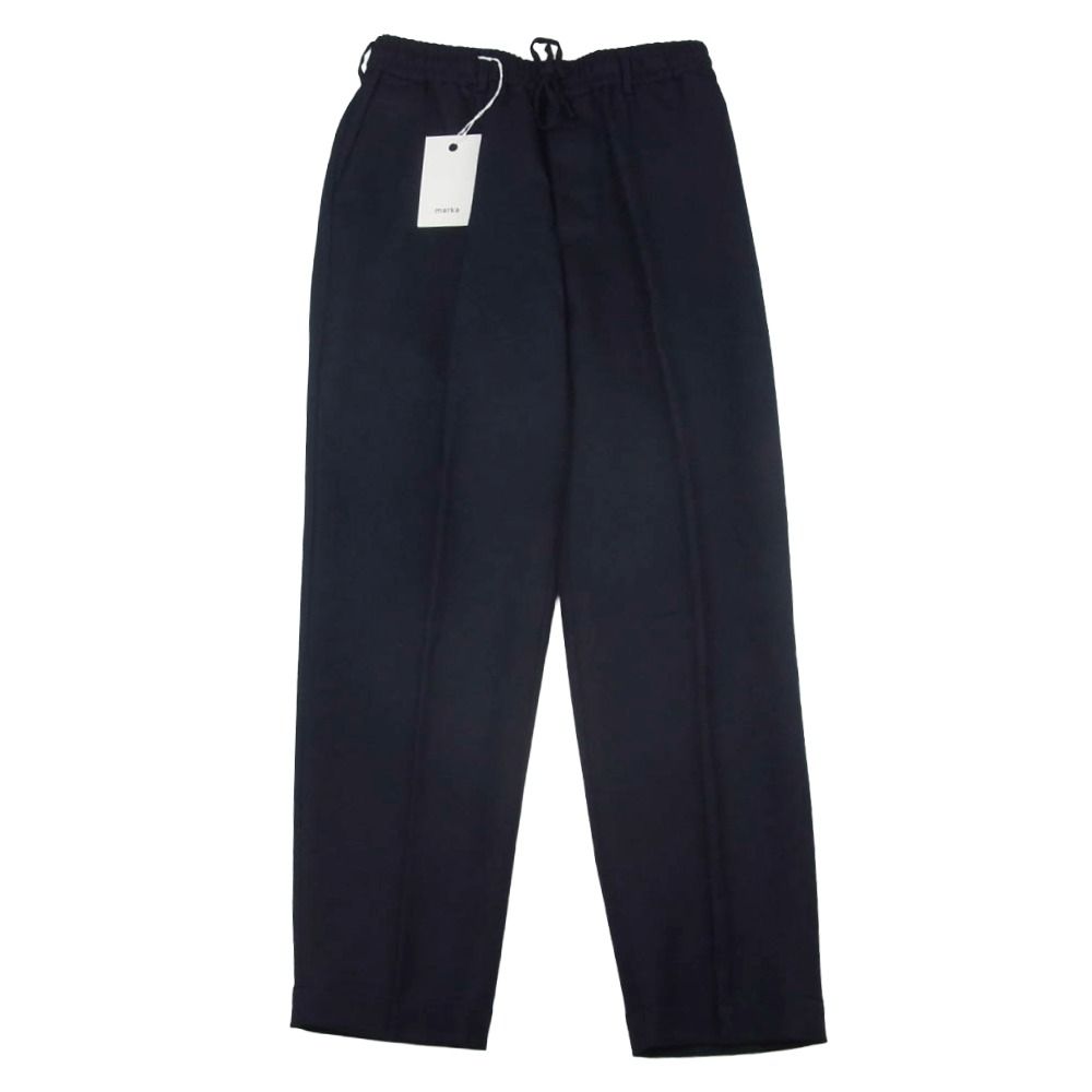 marka マーカ M22C-07PT02C STITCHLESS TROUSERS ステッチレス トラウザーズ ウール パンツ ネイビー ネイビー系 2 上