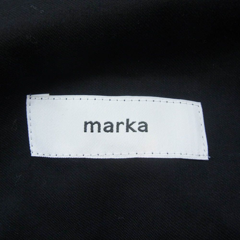 marka マーカ M 22 C 07 PT 02 テーパード ウール トラウザーズ パンツ ネイビー ネイビー系 2 上 吸湿性 その他 