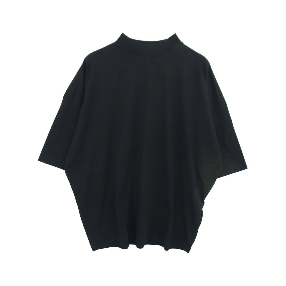 JIL SANDER ジルサンダー モックネック 半袖 Tシャツ カットソー ブラック系 M