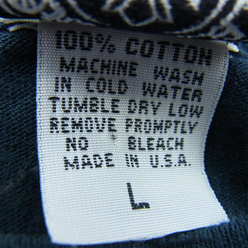  CHROME HEARTS クロムハーツ 原本無 KIDS OLD DAGGER キッズ アームロゴ 長袖 ロング スリーブ カットソー ネイビー系 L 長袖 Tシャツ カットソー