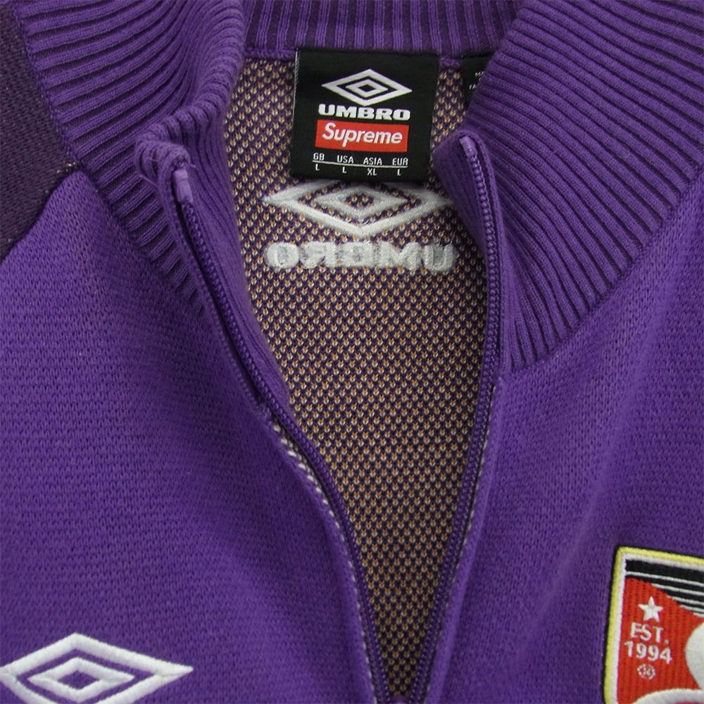 Supreme シュプリーム 25SS Umbro アンブロ Zip Up Sweater Purple