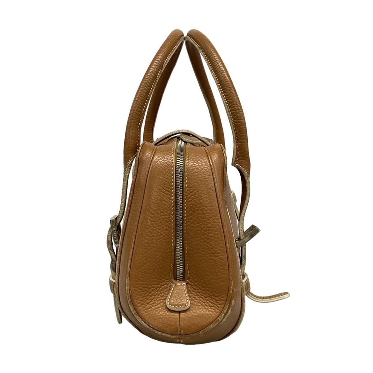 LOEWE センダ ブラウン レザー LOEWE(ロエベ) ハンドバッグ センダ ブラウン レザー - メルカリ