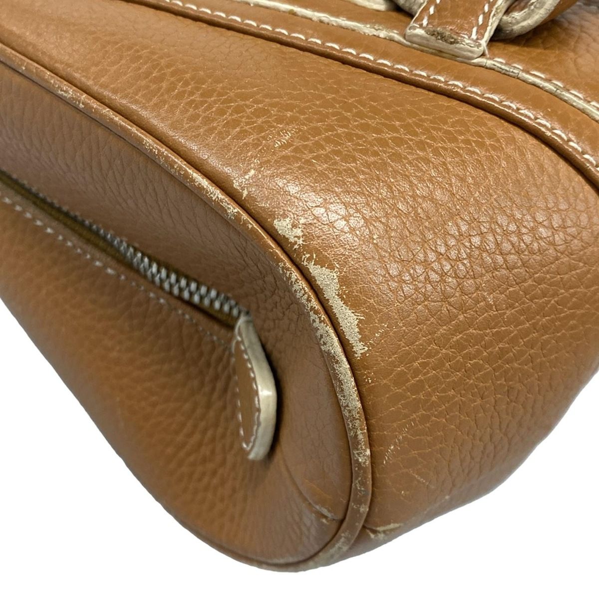 LOEWE(ロエベ) ハンドバッグ センダ ブラウン レザー - メルカリ