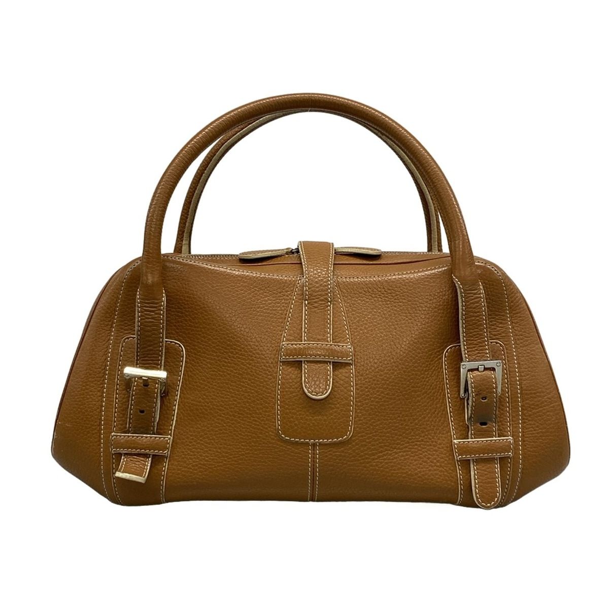 LOEWE センダ ブラウン レザー LOEWE(ロエベ) ハンドバッグ センダ ブラウン レザー - メルカリ