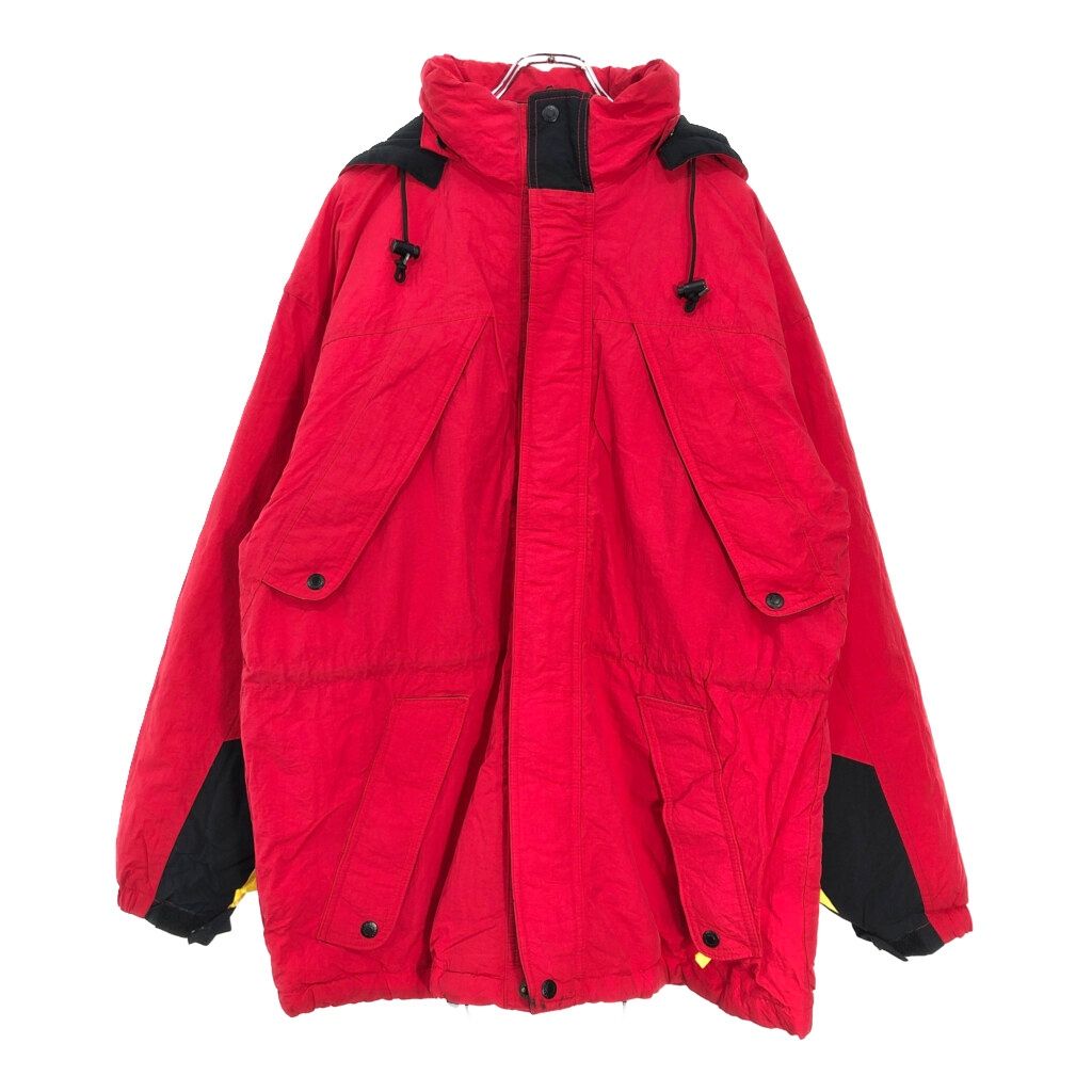 90年代 Marlboro マルボロ ダウンジャケット 企業ロゴ レッド(メンズ S