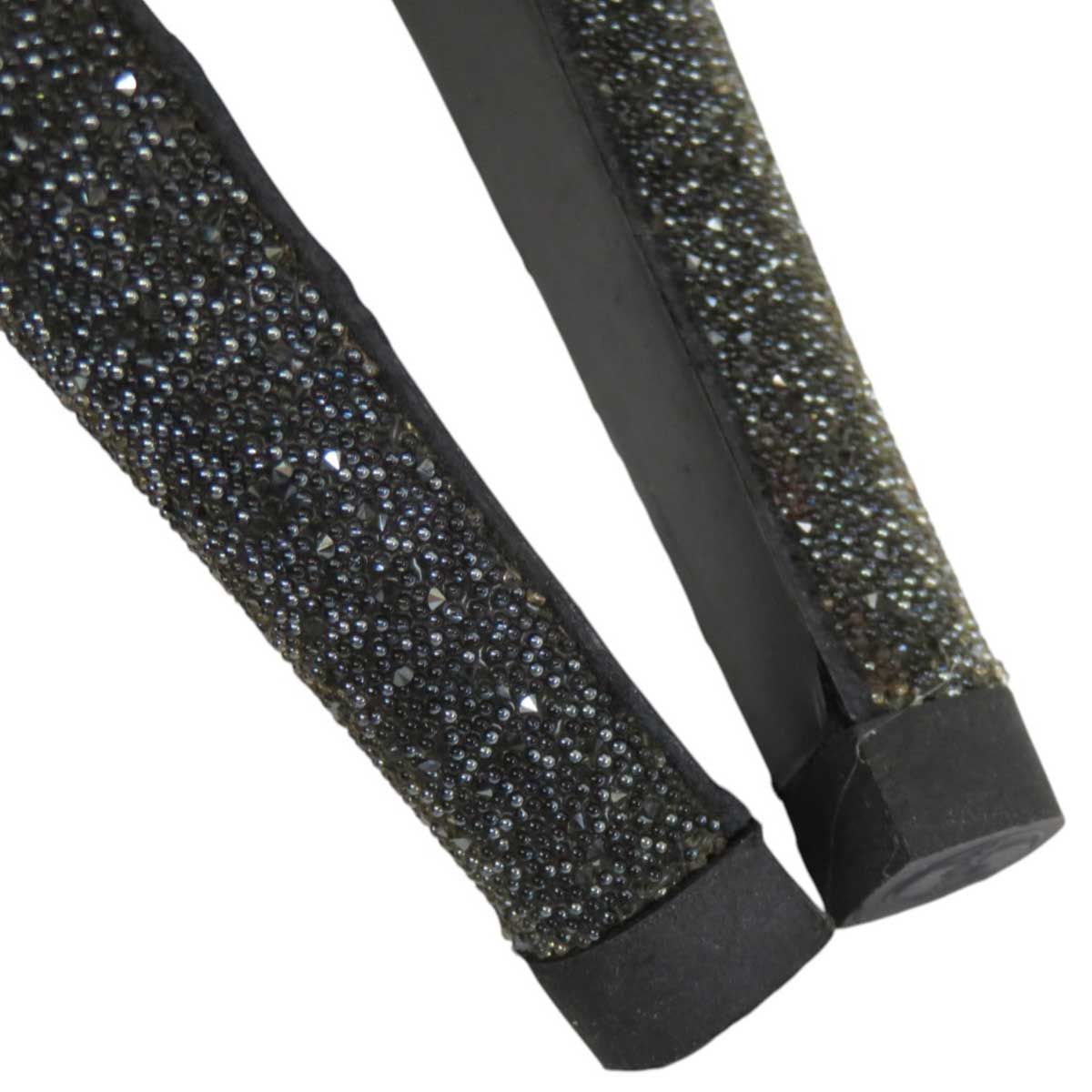 エルメス アンクルストラップ グリッター サンダル レディース グレー