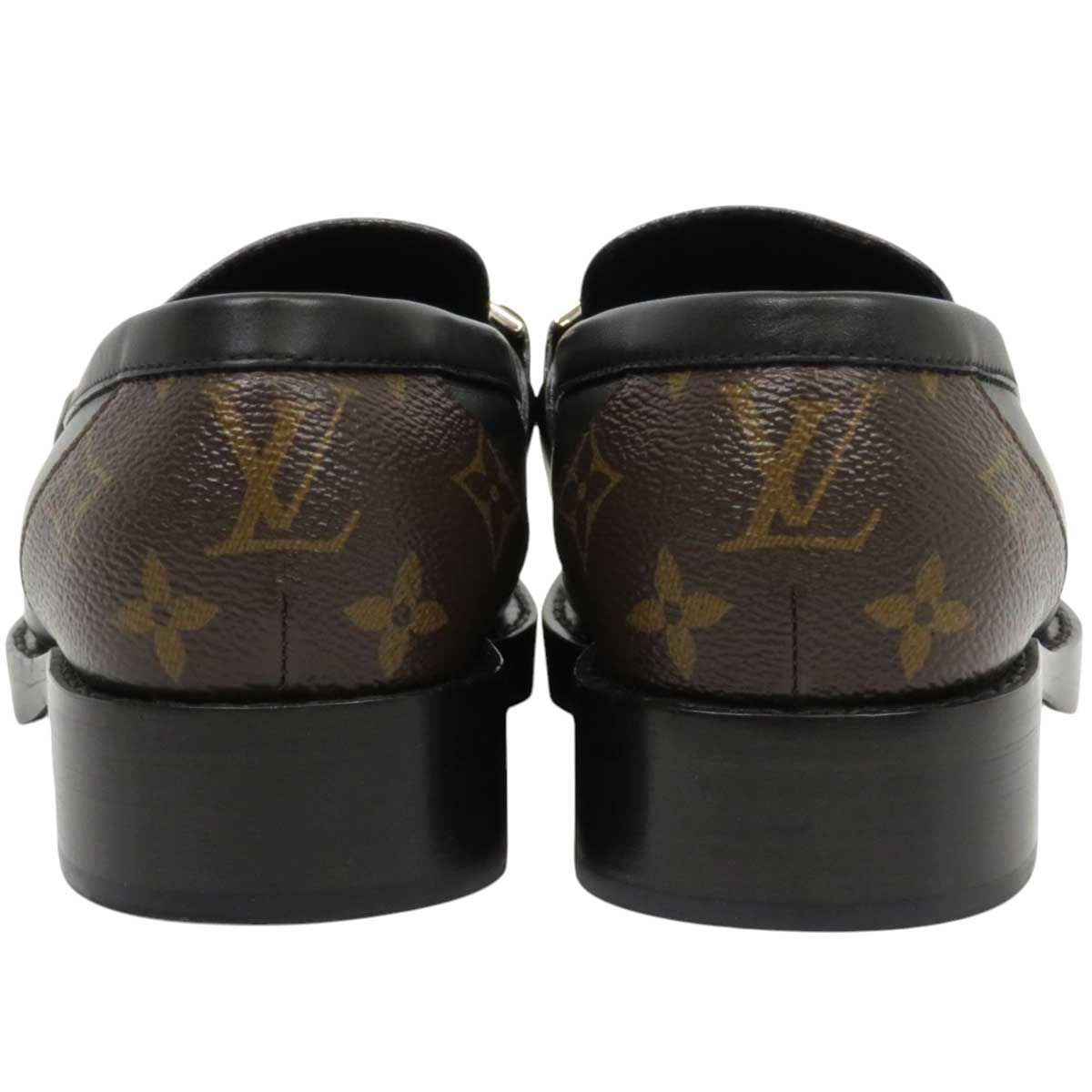 ルイヴィトン アカデミーライン バイカラー ローファー レディース