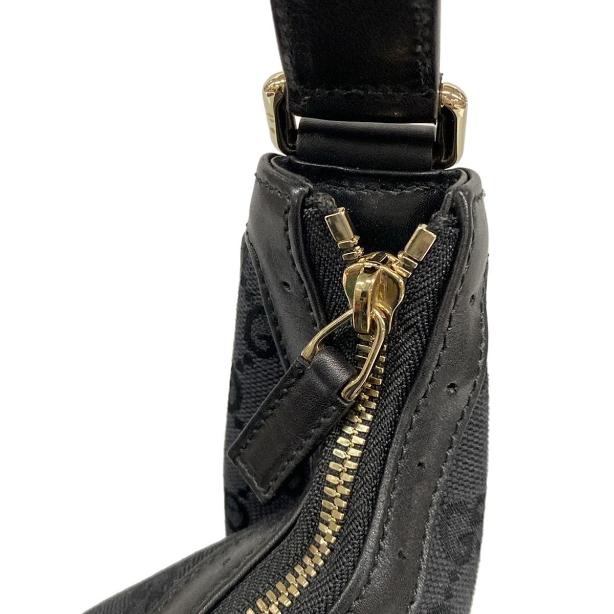  GUCCI グッチ ショルダーバッグ ダブルG GG柄 シェリー 114871 黒 レザー ショルダーバッグ ショルダーバッグ