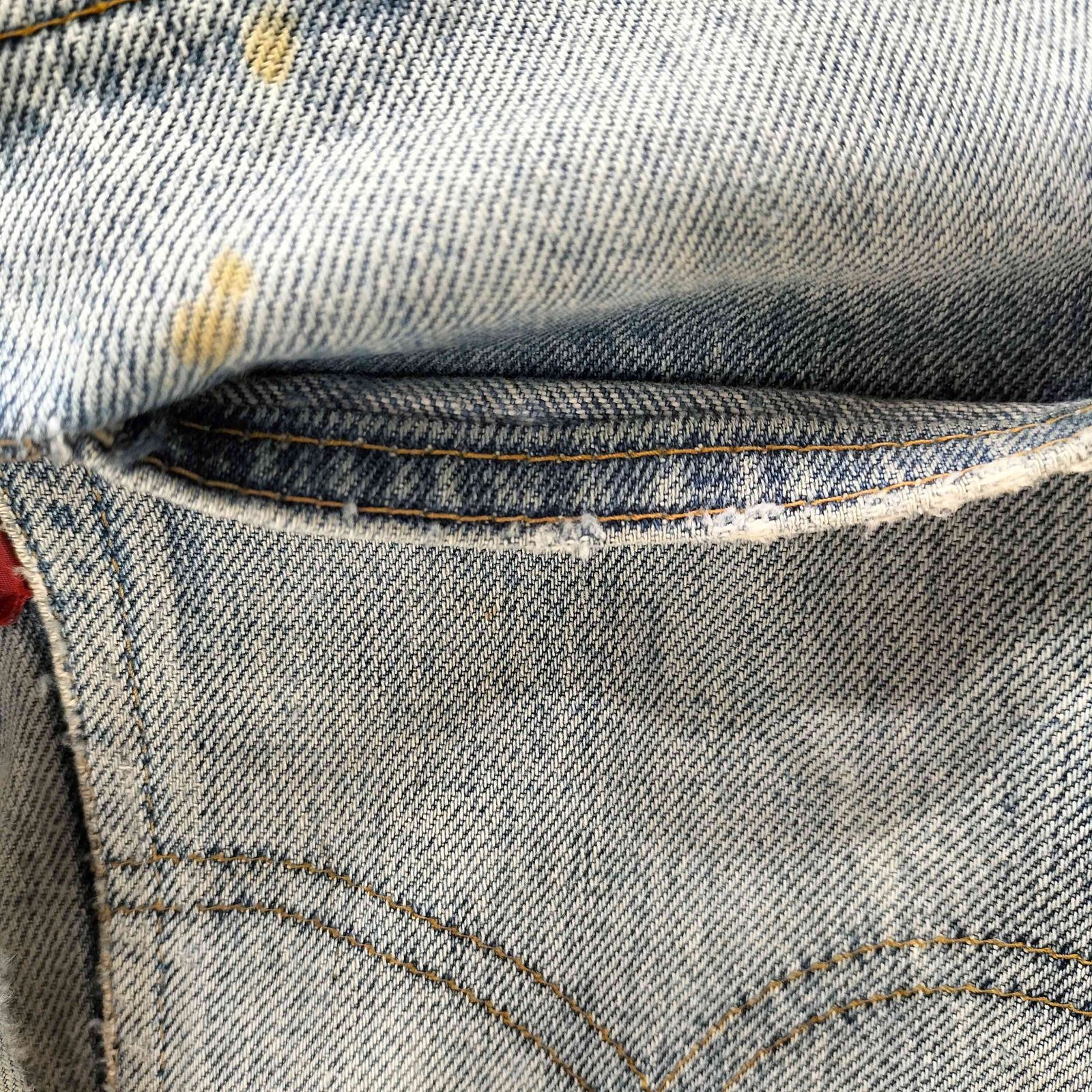 Levis(リーバイス) 70S 77年製 USA製 505 66前期 シングル ボタン裏5刻印 42TALON ジップ ストレート デニム パンツ 鉄製銅メッキリベット ヒップポケット裏 シングルテッチ ヒップポケ【中古】【ブランド古着バズストア】 リーバイス Levis 70S 77年製 USA製 505 66前期 シングル ボタン裏5刻印